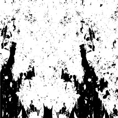 Siyah ve beyazın Grunge arka planı. Soyut monokrom dokusu. Vintage elementler lekeler ve çatlaklar