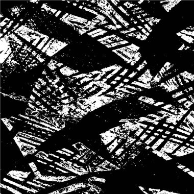 Siyah ve beyazın Grunge arka planı. Soyut monokrom dokusu. Vintage elementler lekeler ve çatlaklar