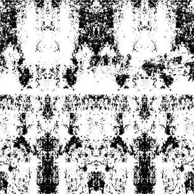 Siyah ve beyazın Grunge arka planı. Soyut monokrom dokusu. Vintage elementler lekeler ve çatlaklar