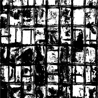 Siyah ve beyazın Grunge arka planı. Soyut monokrom dokusu. Vintage elementler lekeler ve çatlaklar