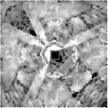 Siyah ve beyazın Grunge arka planı. Soyut monokrom dokusu. Vintage elementler lekeler ve çatlaklar