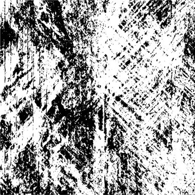 Siyah ve beyazın Grunge arka planı. Soyut monokrom dokusu. Vintage elementler lekeler ve çatlaklar