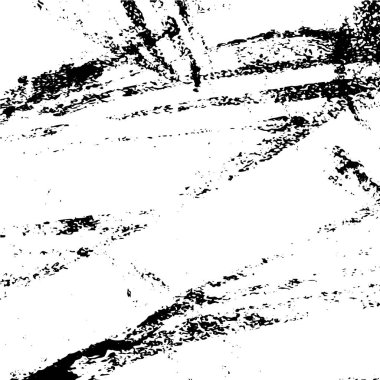 Grunge üst üste biniyor. Soyut siyah-beyaz vektör arkaplanı. Çatlak, leke ve noktalarda kirli desenli tek renkli klasik yüzey. Karanlık korku tarzında eski bir duvar.