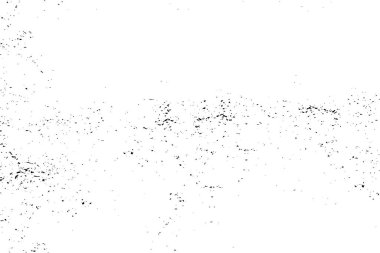 Grunge üst üste biniyor. Soyut siyah-beyaz vektör arkaplanı. Çatlak, leke ve noktalarda kirli desenli tek renkli klasik yüzey. Karanlık korku tarzında eski bir duvar.