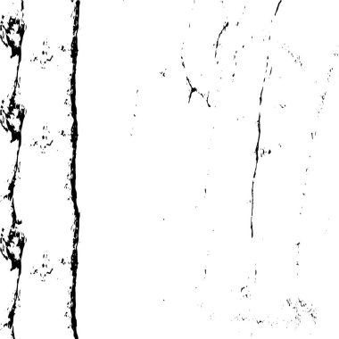 Grunge üst üste biniyor. Soyut siyah-beyaz vektör arkaplanı. Çatlak, leke ve noktalarda kirli desenli tek renkli klasik yüzey. Karanlık korku tarzında eski bir duvar.