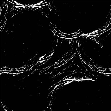 Grunge üst üste biniyor. Soyut siyah-beyaz vektör arkaplanı. Çatlak, leke ve noktalarda kirli desenli tek renkli klasik yüzey. Karanlık korku tarzında eski bir duvar.