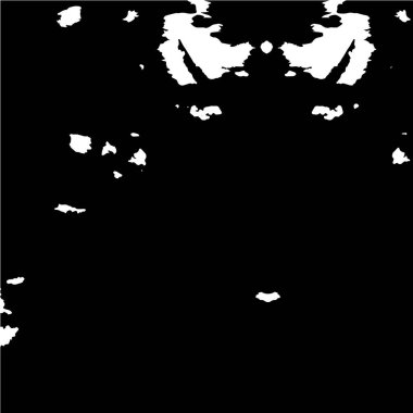 Grunge üst üste biniyor. Soyut siyah-beyaz vektör arkaplanı. Çatlak, leke ve noktalarda kirli desenli tek renkli klasik yüzey. Karanlık korku tarzında eski bir duvar.