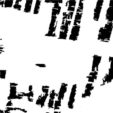 Grunge üst üste biniyor. Soyut siyah-beyaz vektör arkaplanı. Çatlak, leke ve noktalarda kirli desenli tek renkli klasik yüzey. Karanlık korku tarzında eski bir duvar.