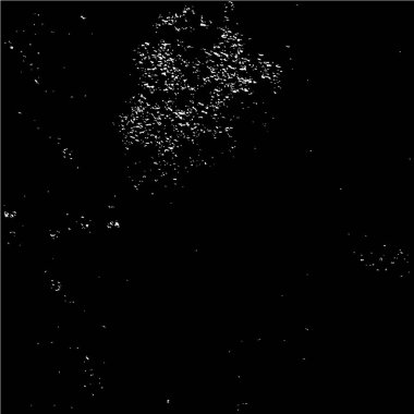 Grunge üst üste biniyor. Soyut siyah-beyaz vektör arkaplanı. Çatlak, leke ve noktalarda kirli desenli tek renkli klasik yüzey. Karanlık korku tarzında eski bir duvar.