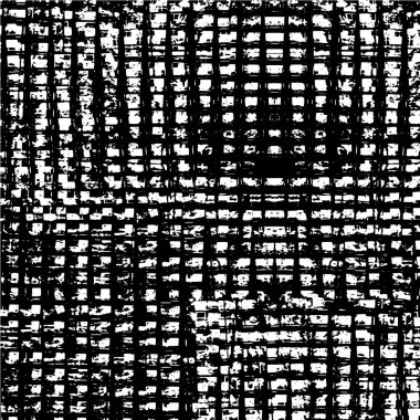 Grunge üst üste biniyor. Soyut siyah-beyaz vektör arkaplanı. Çatlak, leke ve noktalarda kirli desenli tek renkli klasik yüzey. Karanlık korku tarzında eski bir duvar.