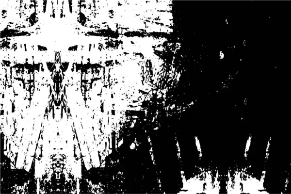 黒と白のトーンの効果を含む抽象的なテクスチャされた背景 — ストックベクタ