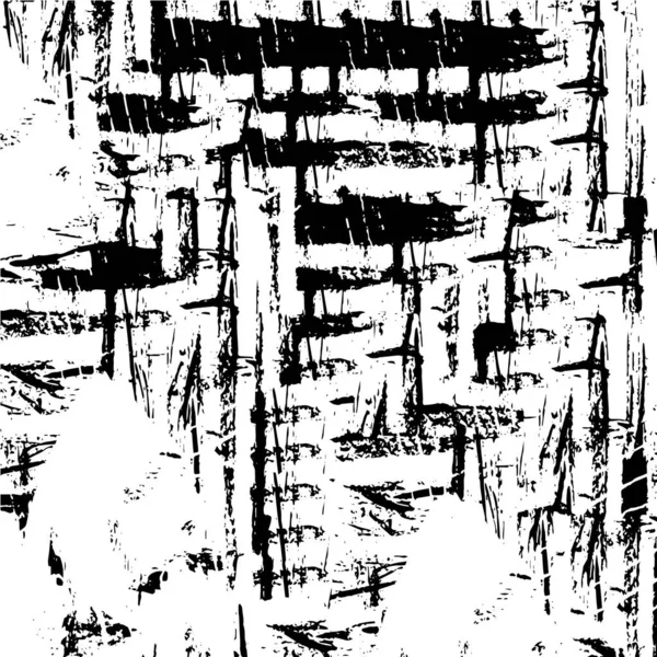 Fundo Grunge Preto Branco Textura Monocromática Abstrata Elementos Vintage Manchas — Vetor de Stock