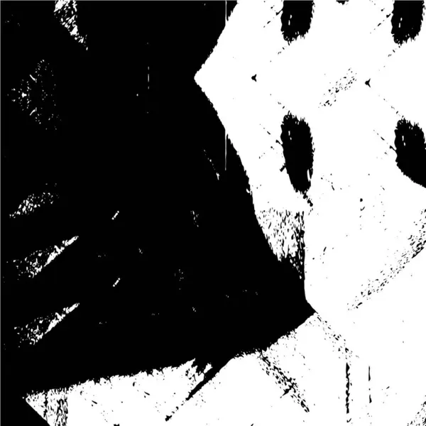 Siyah Beyazın Grunge Arka Planı Soyut Monokrom Dokusu Vintage Elementler — Stok Vektör