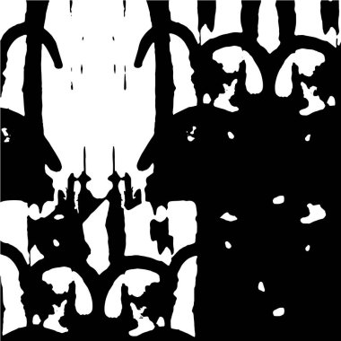 Vektör çizimi. Tek renkli grunge arkaplanı, soyut doku 