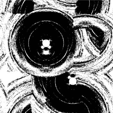 Vektör çizimi. Tek renkli grunge arkaplanı, soyut doku 