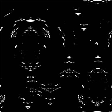 Grunge üst üste biniyor. Soyut siyah-beyaz vektör arkaplanı. Çatlak, leke ve noktalarda kirli desenli tek renkli klasik yüzey. Karanlık korku tarzında eski bir duvar.