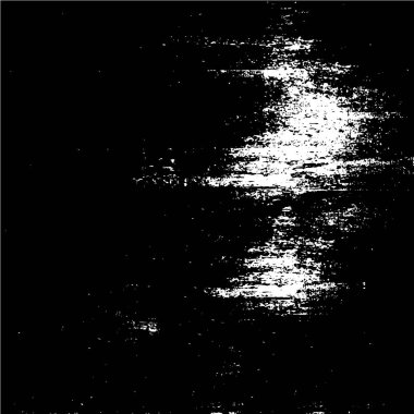 Grunge üst üste biniyor. Soyut siyah-beyaz vektör arkaplanı. Çatlak, leke ve noktalarda kirli desenli tek renkli klasik yüzey. Karanlık korku tarzında eski bir duvar.