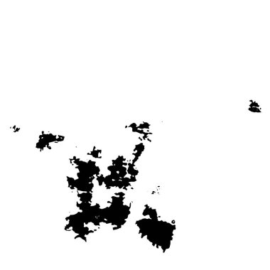 Siyah ve beyaz renklerde sıkıntılı bir doku. Koyu renk, vektör çizimi. Örtülü çizim. soyut tasarım