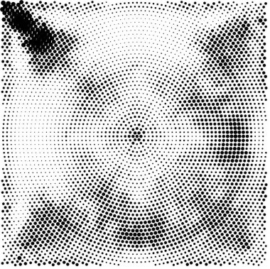 Grunge üst üste biniyor. Soyut siyah-beyaz vektör arkaplanı. Çatlak, leke ve noktalarda kirli desenli tek renkli klasik yüzey. Karanlık korku tarzında eski bir duvar.