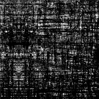 Grunge üst üste biniyor. Soyut siyah-beyaz vektör arkaplanı. Çatlak, leke ve noktalarda kirli desenli tek renkli klasik yüzey. Karanlık korku tarzında eski bir duvar.