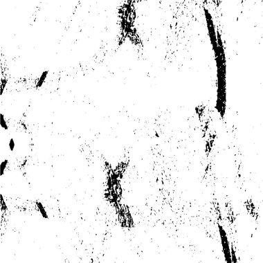 Grunge üst üste biniyor. Soyut siyah-beyaz vektör arkaplanı. Çatlak, leke ve noktalarda kirli desenli tek renkli klasik yüzey. Karanlık korku tarzında eski bir duvar.