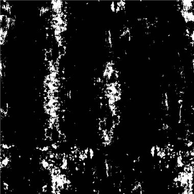 Grunge üst üste biniyor. Soyut siyah-beyaz vektör arkaplanı. Çatlak, leke ve noktalarda kirli desenli tek renkli klasik yüzey. Karanlık korku tarzında eski bir duvar.