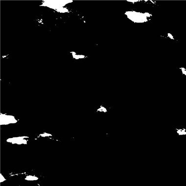 Grunge üst üste biniyor. Soyut siyah-beyaz vektör arkaplanı. Çatlak, leke ve noktalarda kirli desenli tek renkli klasik yüzey. Karanlık korku tarzında eski bir duvar.