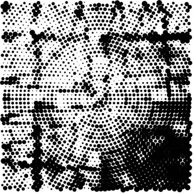 Grunge üst üste biniyor. Soyut siyah-beyaz vektör arkaplanı. Çatlak, leke ve noktalarda kirli desenli tek renkli klasik yüzey. Karanlık korku tarzında eski bir duvar.