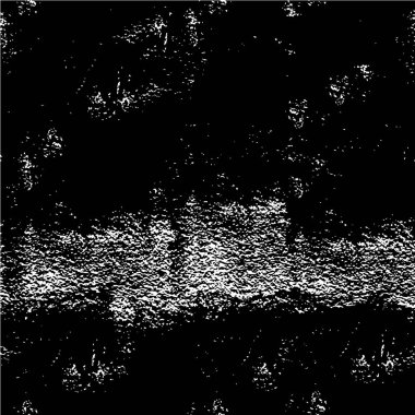 Grunge üst üste biniyor. Soyut siyah-beyaz vektör arkaplanı. Çatlak, leke ve noktalarda kirli desenli tek renkli klasik yüzey. Karanlık korku tarzında eski bir duvar.