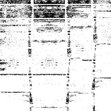 Grunge üst üste biniyor. Soyut siyah-beyaz vektör arkaplanı. Çatlak, leke ve noktalarda kirli desenli tek renkli klasik yüzey. Karanlık korku tarzında eski bir duvar.