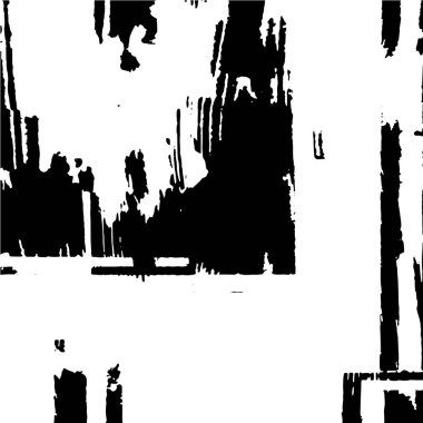 Grunge üst üste biniyor. Soyut siyah-beyaz vektör arkaplanı. Çatlak, leke ve noktalarda kirli desenli tek renkli klasik yüzey. Karanlık korku tarzında eski bir duvar.