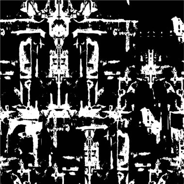 Grunge dokusu. siyah ve beyaz kaba desen.