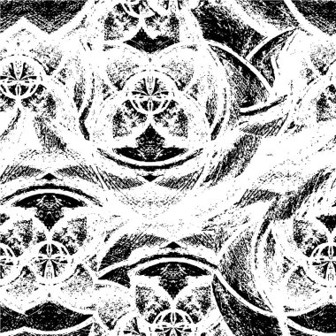 Grunge dokusu. siyah ve beyaz kaba desen.