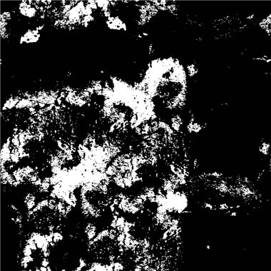 Çatlamış beton, taş ya da asfaltın sıkıntılı örtülü dokusu. Grunge 'un arka planı. soyut yarım ton vektör çizimi