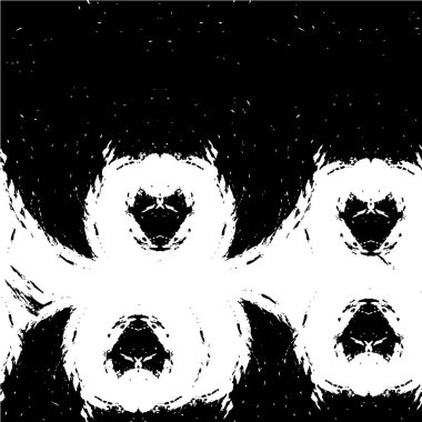 Siyah beyaz dokusunu bozmuş. Sindirim dokusu. Koyu arkaplan üzerine tahıl örtüsü. İğrenç tasarımın soyut tasarımı. vektör illüstrasyonu