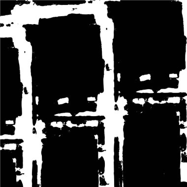 Siyah fırça darbesi. Grunge 'un dokusu. El yapımı elementler. vektör soyut, çizgi ve şeffaf tasarım.