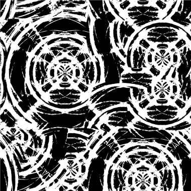 Soyut geometrik şekilli kusursuz desen