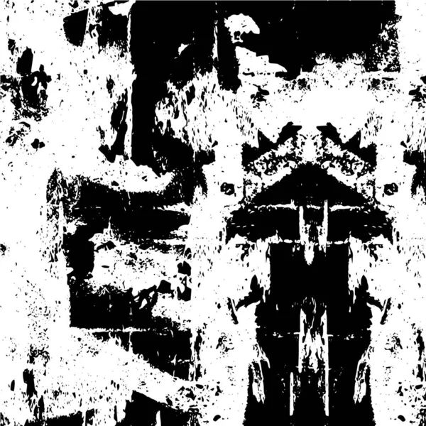 Напряженная Текстура Черно Белых Цветах Темная Текстура Векторная Иллюстрация Наложение — стоковый вектор