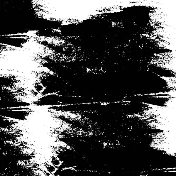 Verzweifelte Textur Schwarz Und Weiß Textur Mit Einer Dunklen Vektorillustration — Stockvektor
