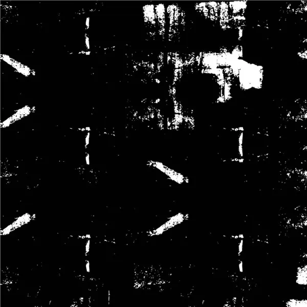 Verstoorde Textuur Zwart Wit Textuur Met Een Donkere Vectorafbeelding Illustratie — Stockvector