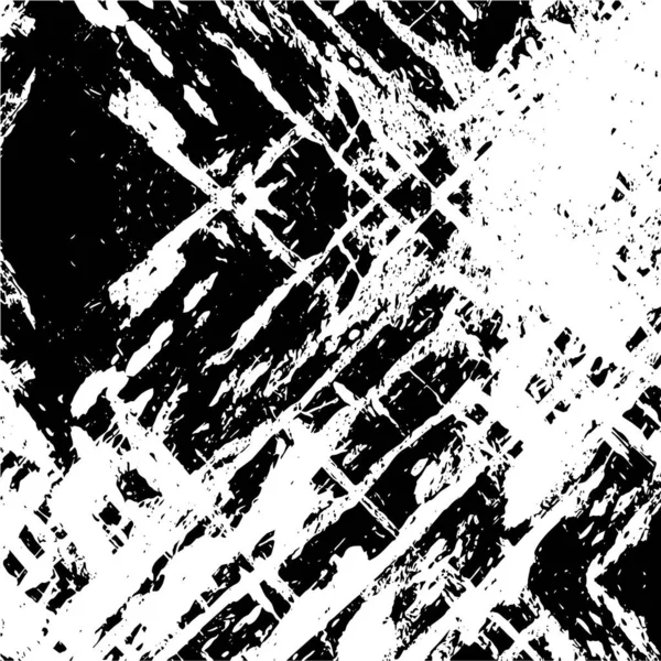 Ztrápená Textura Černobílé Barvě Textura Tmavou Vektorovou Ilustrací Překrytí Ilustrace — Stockový vektor
