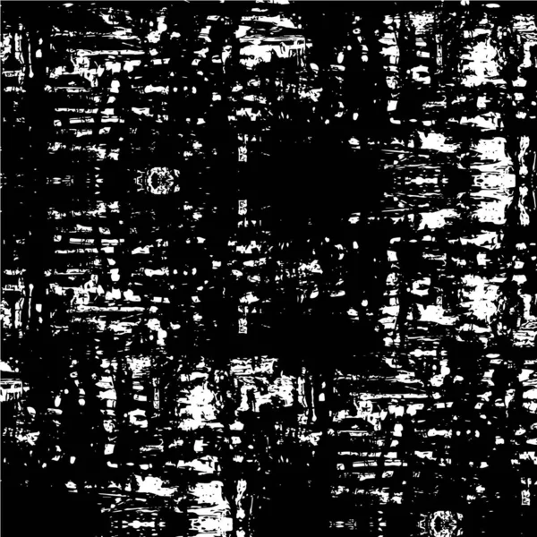 Texture Affligée Noir Blanc Texture Avec Une Illustration Vectorielle Sombre — Image vectorielle