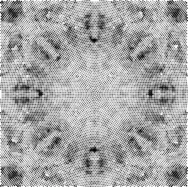 Ztrápená Textura Grunge Pozadí Abstraktní Vektorová Ilustrace Půltónu — Stockový vektor