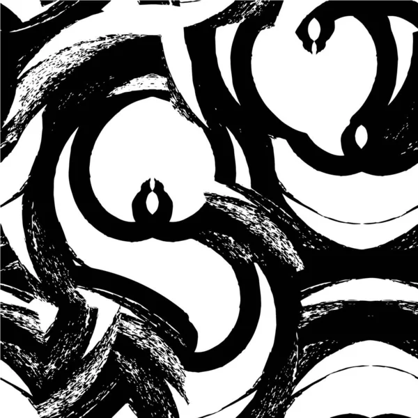 黒と白のパターン 抽象的なベクトルイラスト — ストックベクタ