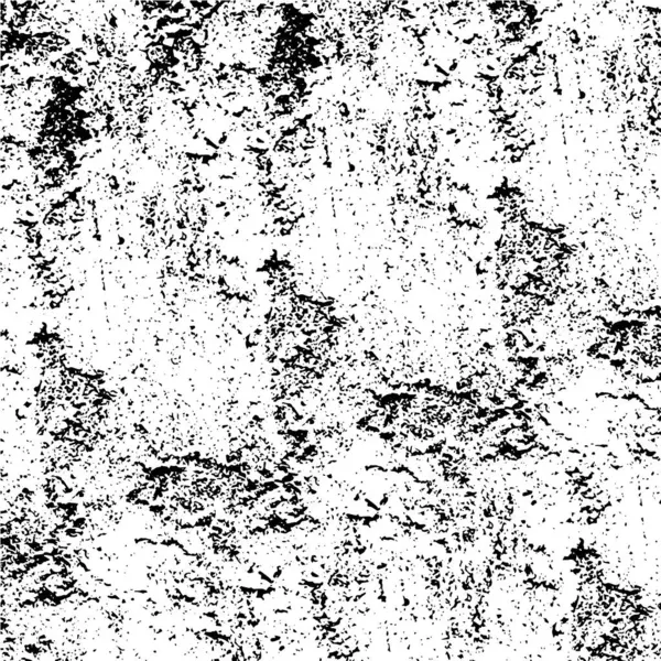 Siyah Beyaz Elementli Soyut Çizimler Yıpranmış Doku — Stok Vektör