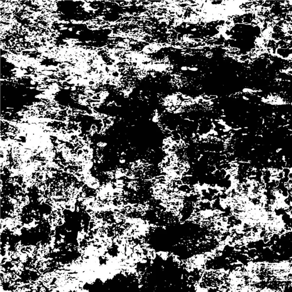 Verzweifelte Textur Schwarz Weiß Grunge Hintergrund Schwarz Weiß Vektor Overlay — Stockvektor