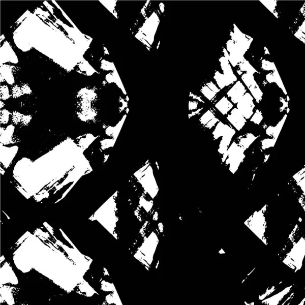 Patrón Angustiado Textura Blanco Negro Arañazos Líneas Ilustración Vector Abstracto — Vector de stock