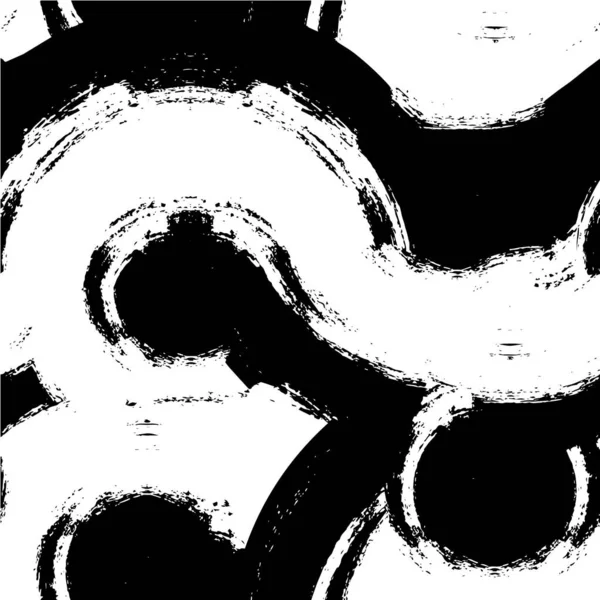 Черно Белый Текстурированный Узор Фон Бедствия — стоковый вектор