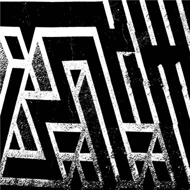 Siyah beyaz desenli, noktalı, lekeli, çizik ve çizikli sıkıntılı bir arkaplan. Soyut vektör illüstrasyonu.