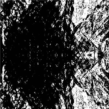 Siyah ve beyazın Grunge arka planı. Soyut monokrom dokusu. Vintage elementler lekeler ve çatlaklar